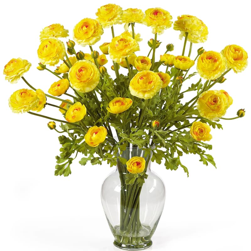 Vintage Silk Flower Arrangement - Victorian Home Decor, Elegant Faux Floral Display, Tall Vase Centerpiece - 24