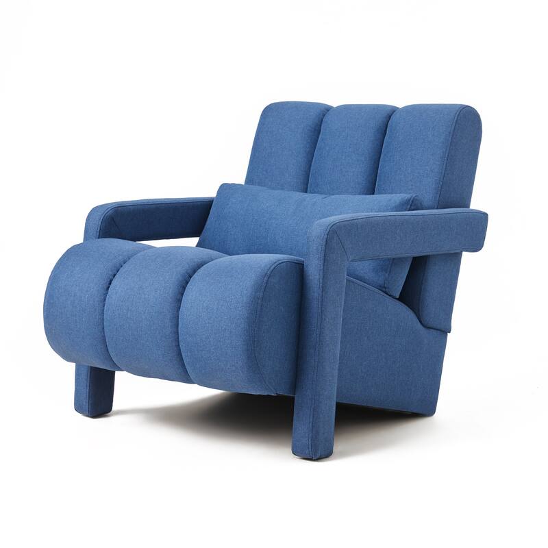 Modern Upholstered accent chair with a pillow