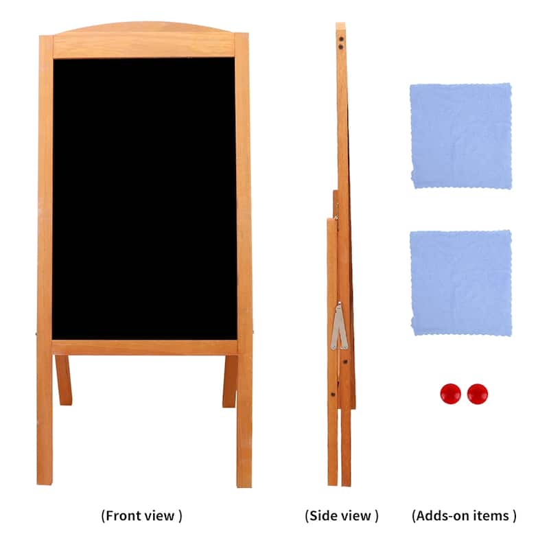 Chalkboard A Board Magnetic A Frame Blackboard Sandwich Board Wood - 35"W x 17" H