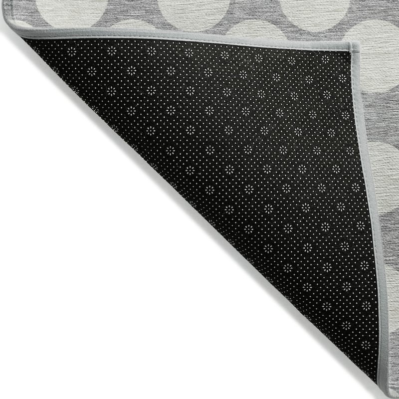 HomeRoots Polka Dot Transitional Rectangle Outdoor Rug