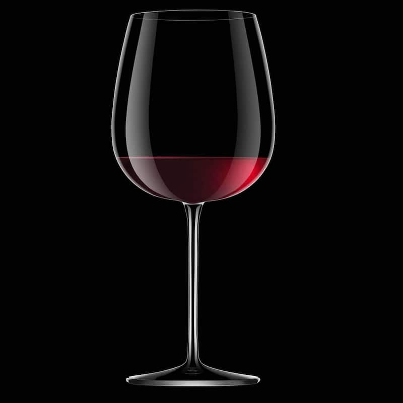 Luigi Bormioli Set of 4 Talismano Burgundy Red Wine Glasses - 25.25 oz.