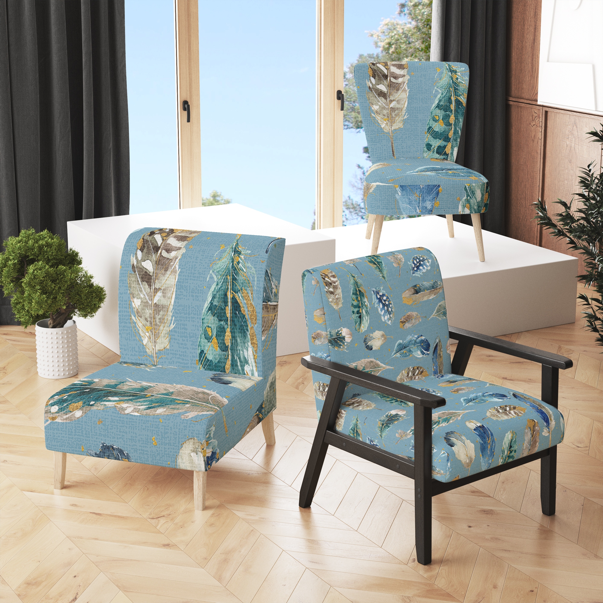 Turquoise living room hotsell chairs