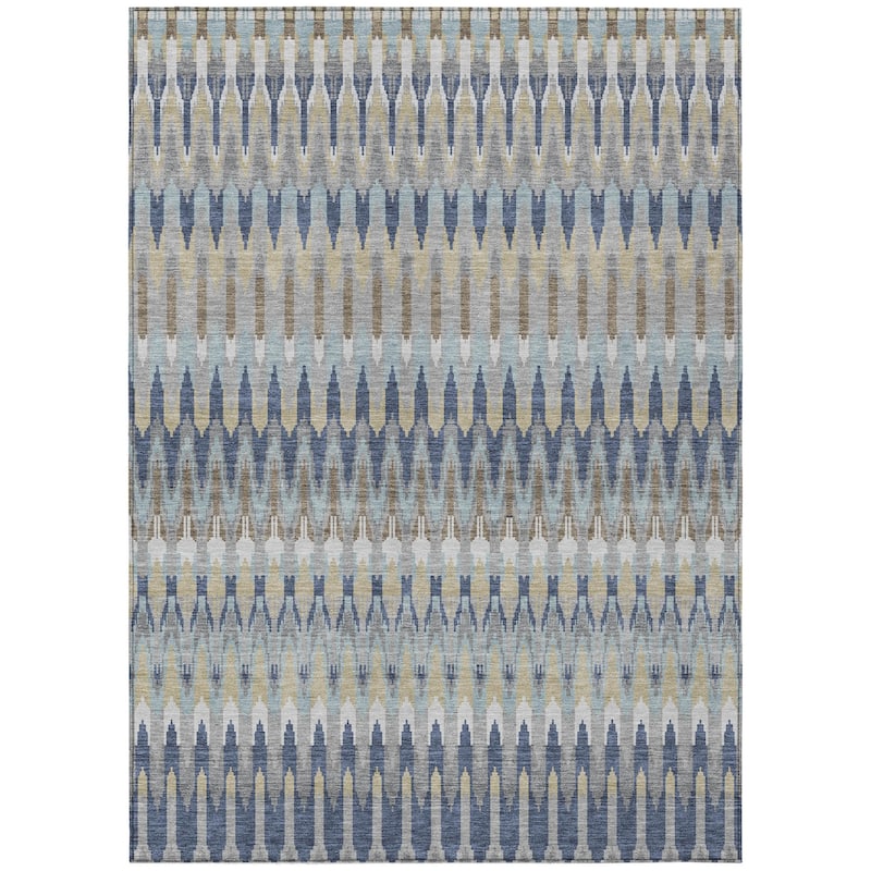 HomeRoots Southwestern Transitional Rectangle Outdoor Rug