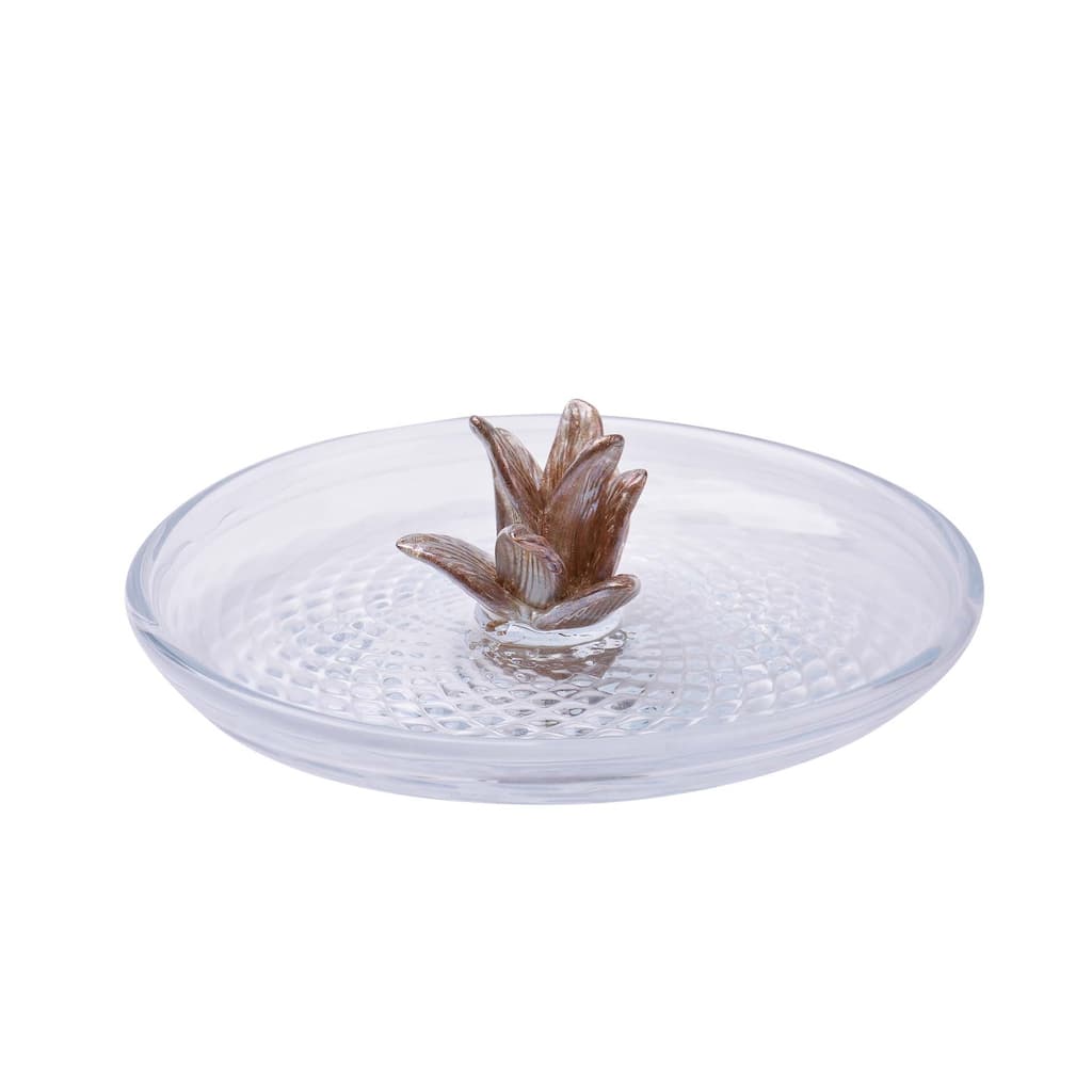 Glass Pineapple Tray Clear- A