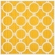 preview thumbnail 28 of 68, SAFAVIEH Handmade Cambridge Arah Modern Moroccan Wool Rug 6' Square - Gold/Ivory - Square