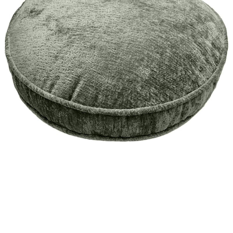 Edie At Home Delmonico Chenille Decorative Pillow 16" Round