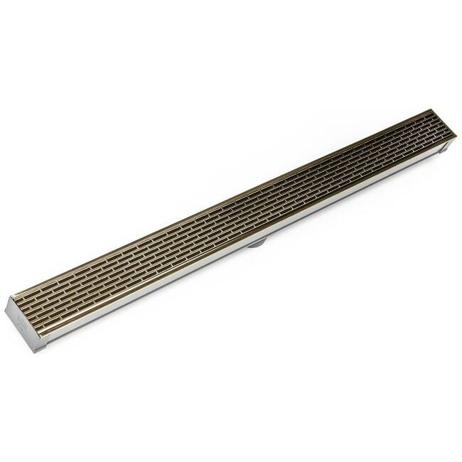 Infinity Drain S-LT 6536 36" Site Sizable Stainless Steel Low Profile - Satin Bronze