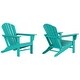 preview thumbnail 18 of 85, POLYTRENDS Altura Classic Poly Outdoor Adirondack Chair (Set of 2) Turquoise