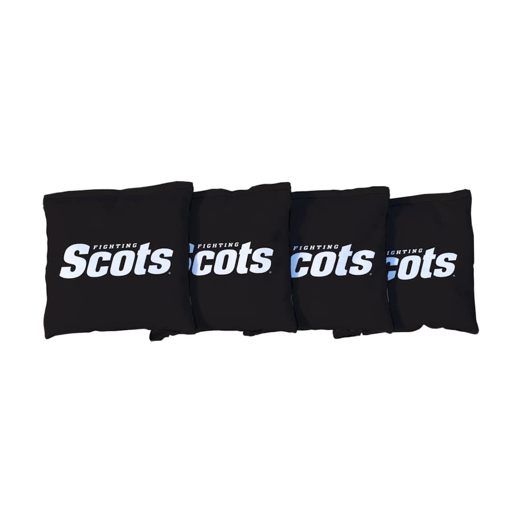 Monmouth College Fighting Scots Black Cornhole Bags