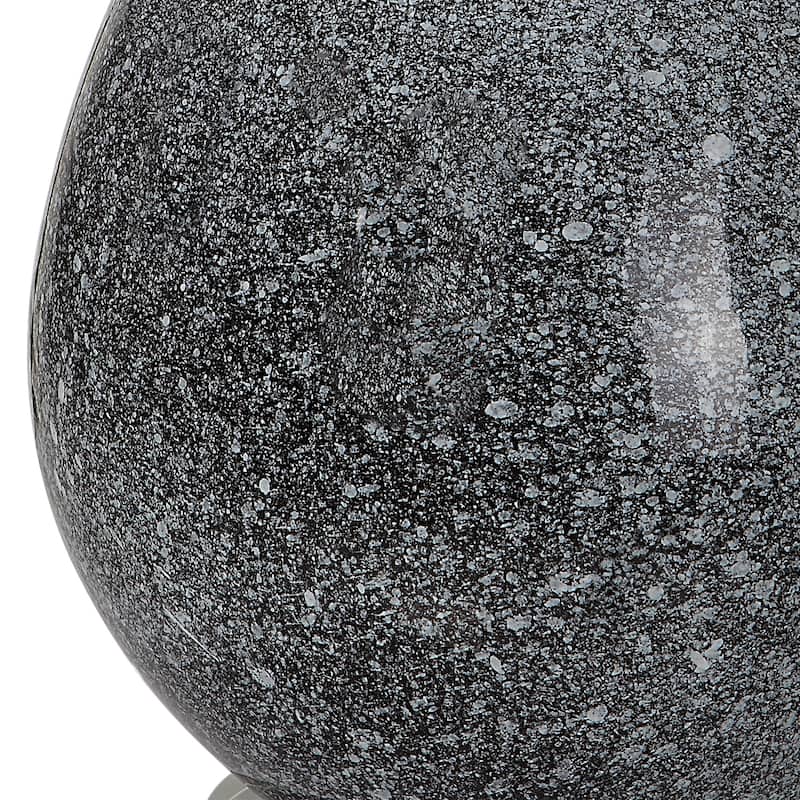 Speckled Glaze Table Lamp with Crystal Foot - 26.25