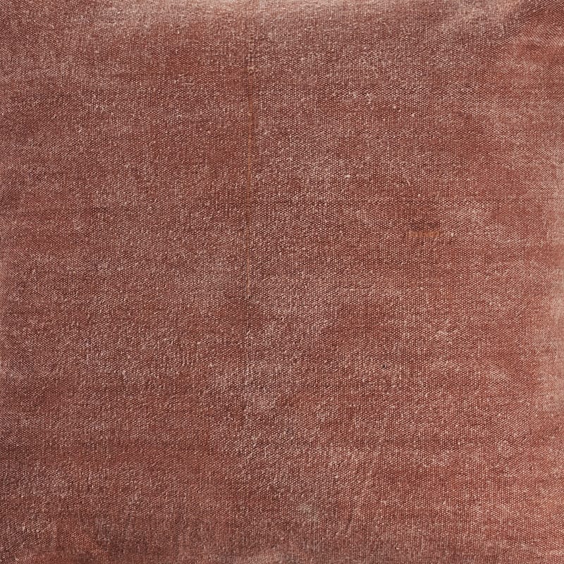 Sevita Guapo Casual Solid Stitched Edge Cotton Throw Pillow