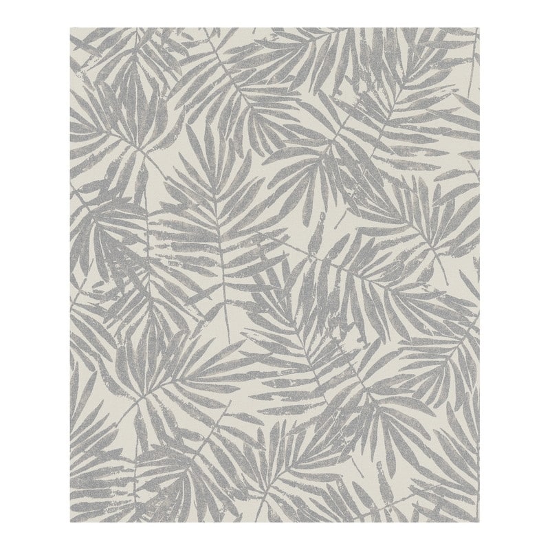 Marburg La Veneziana Pewter Leaf Wallpaper - 20.5 x 396 x 0.025