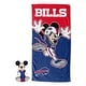 preview thumbnail 42 of 81, Disney NFL Mickey Splash Hugger Beach Towel Set 30" x 60" - Bills