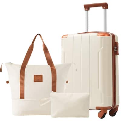 20 Inch Carry On Luggage Set 3 Piece with Spinner Wheels
