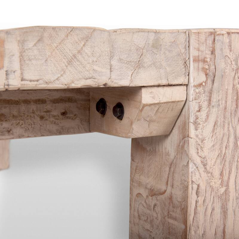 McArthur Light Brown Reclaimed Solid Wood Square Coffee Table - 48.0L x 48.0W x 14.0H