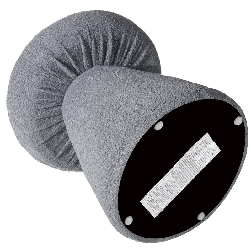 Adeco Mushroom Ottoman Large Soft Foot Stool for Living Room Bedroom