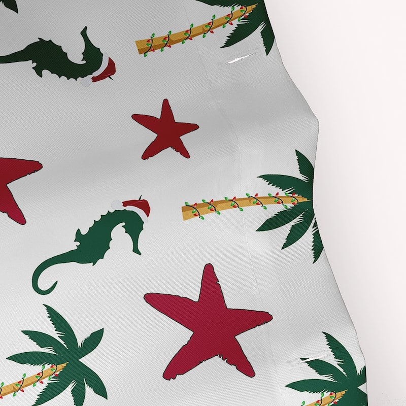 Christmas Beach Pattern Shower Curtain