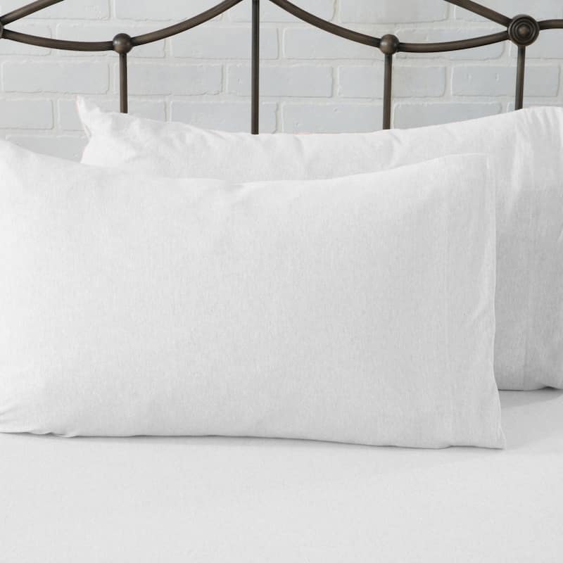 Linery & Co. Heathered Melange Cotton Jersey Knit Sheet Set