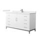 Option White / White Quartz Top / Brushed Nickel Hardware