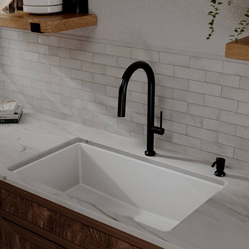 Karran Brynford Single Handle Pull-Down Sprayer Kitchen Faucet