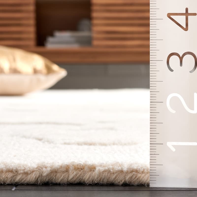 SAFAVIEH Handmade Ebony Gladys Modern Wool Rug