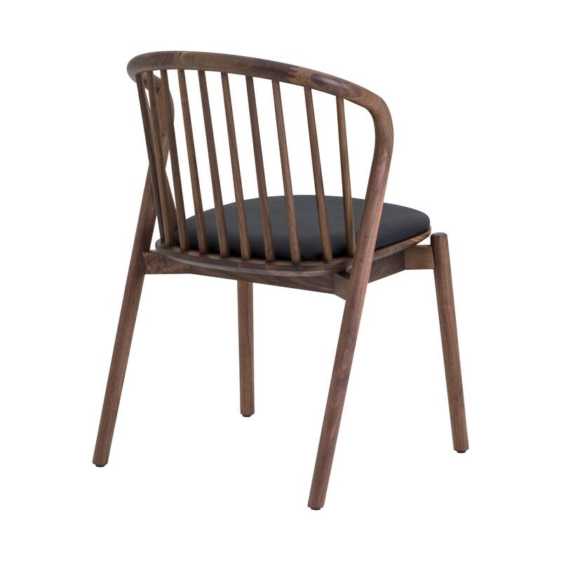 HomeRoots Six Piece Brown and Black Oval Dining Set with Four Chairs and Sideboard