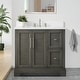 preview thumbnail 1 of 7, Vanity Art 36" Single Sink Bathroom Vanity with Top & Backsplash Grey