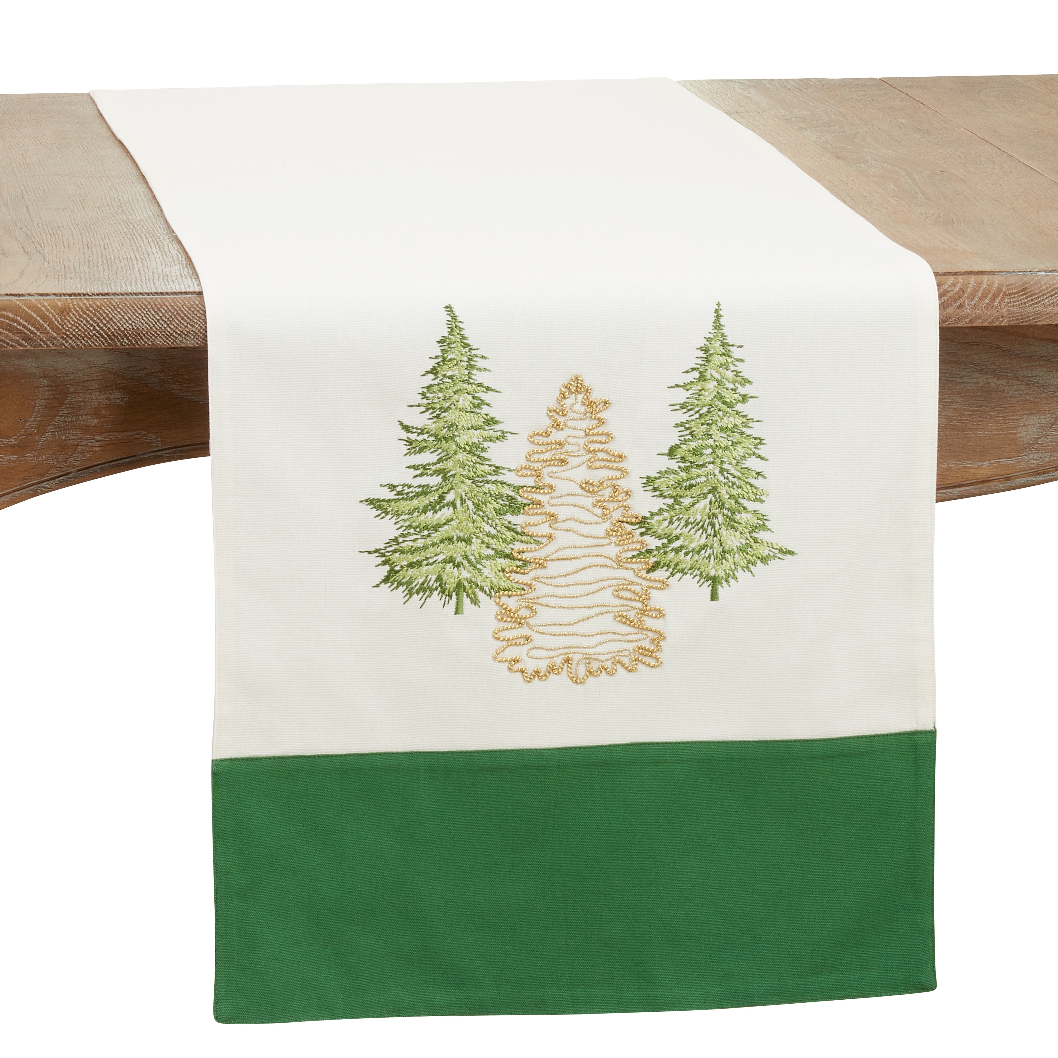 Holiday Table Runner With Christmas Trees - 16"x72"
