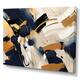 Designart "Abstract Gold And Black Fight" Abstract Shapes Wall Art