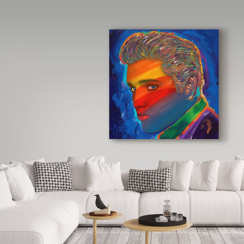 Howie Green 'Elvis Rainbow' Canvas Art