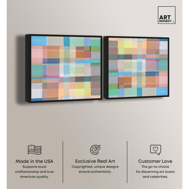 Mosaic Sneaker Canvas by Art Remedy