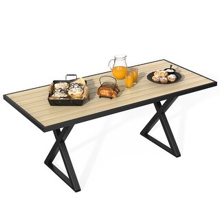 Hampton bay deals farmhouse patio table