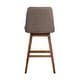 preview thumbnail 121 of 176, Amalie Upholstered Bar Stool, Swivel Counter Height Stool with Solid Wood Frame