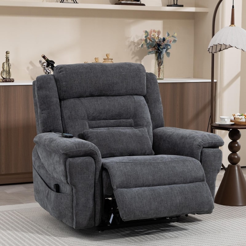 50-In Oversized Dual Motors Power Lift Recliner,Extra Wide Seat Lift Recliner with Heat/Massage,Wireless Charging