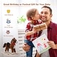 preview thumbnail 14 of 16, Kids Rocking Horse Plush Toy with Realistic Sounds and Red Scarf for Over 3 Years Old Gift