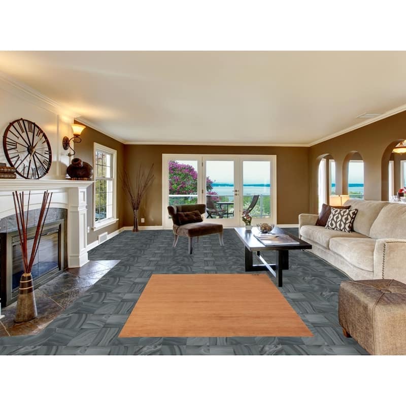 Gabbeh Modern Oriental Rug Hand-Knotted Living Room Wool Carpet - 4'8" x 6'4"