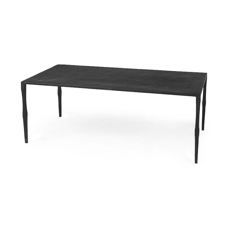 Timothy Ebony Black Iron Side Table - Coffee Table (42" L x 22" W x 15.5" H)