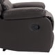 preview thumbnail 40 of 79, Vegan Leather Upholstered Push Back Manual Recliner Chair