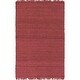 preview thumbnail 24 of 23, Hand-Woven Montana Solid Jute Rug 2' x 3' - Burgundy