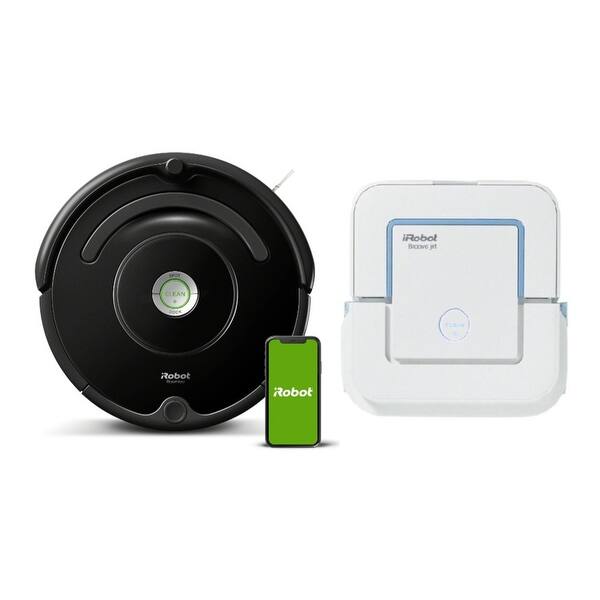 Irobot Roomba 675 Wi Fi Robot Vacuum Cleaner With Wet Jet Mop Bundle Overstock 32640672