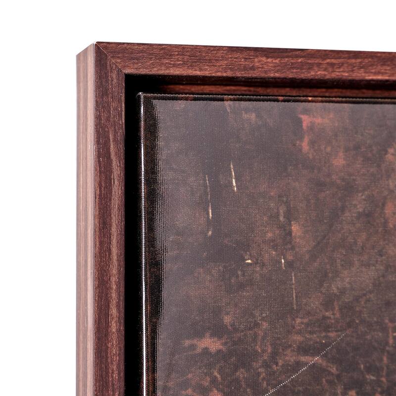 American Art Decor Grand Ole Opry Lacquer Guitar Canvas in an L Frame - 12" x 18"