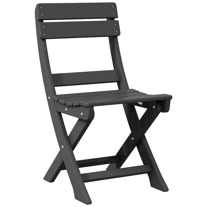 Laguna Patio Folding Dining Chair - Gray