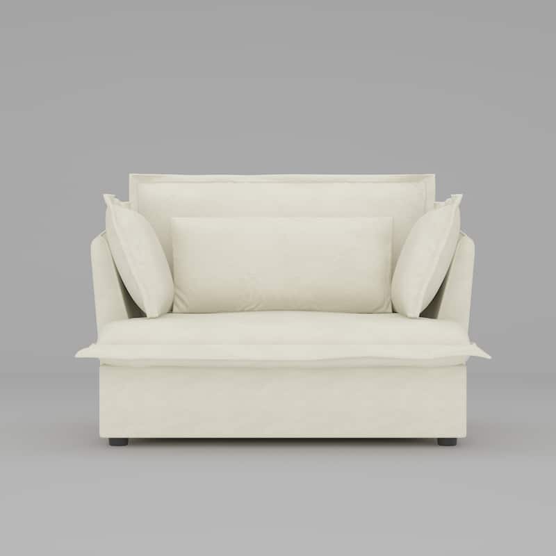 Modern Single Seat Sofa Chair with Plush Cushions Accent Lounge Chair