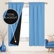 preview thumbnail 18 of 117, Deconovo 100% Full Blackout Double-Layer Rod Pocket Curtains (2 Panels)