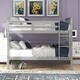 preview thumbnail 18 of 19, Full over Full Bunk Bed with Ladder for Bedroom