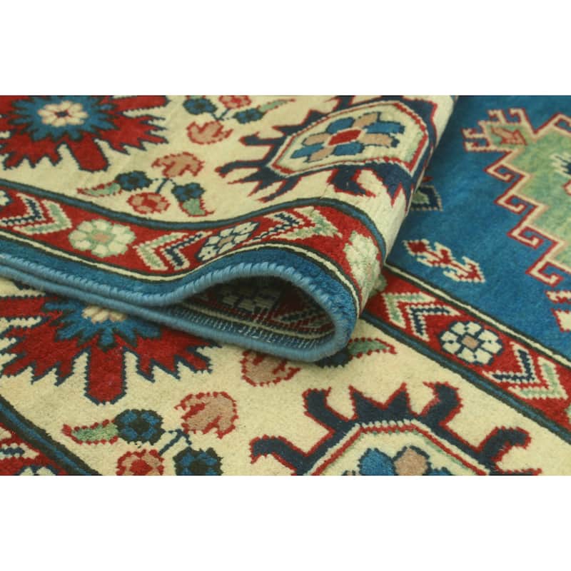 Noori Rug Kazak Ender Blue/Ivory Rug - 8'4" x 11'9"