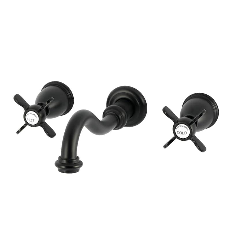 Kingston Brass Essex Two-Handle Wall Mount Roman Tub Faucet - Matte Black