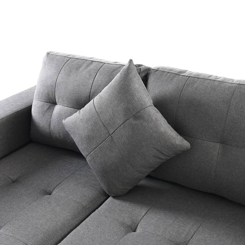 Sectional Sofa Set for Living Room with L Shape Chaise Lounge,cup holder and Left or Right Hand Chaise Modern 4 Seat (FA