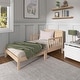preview thumbnail 9 of 18, Dream On Me Brookside Toddler Bed Vintage White Oak