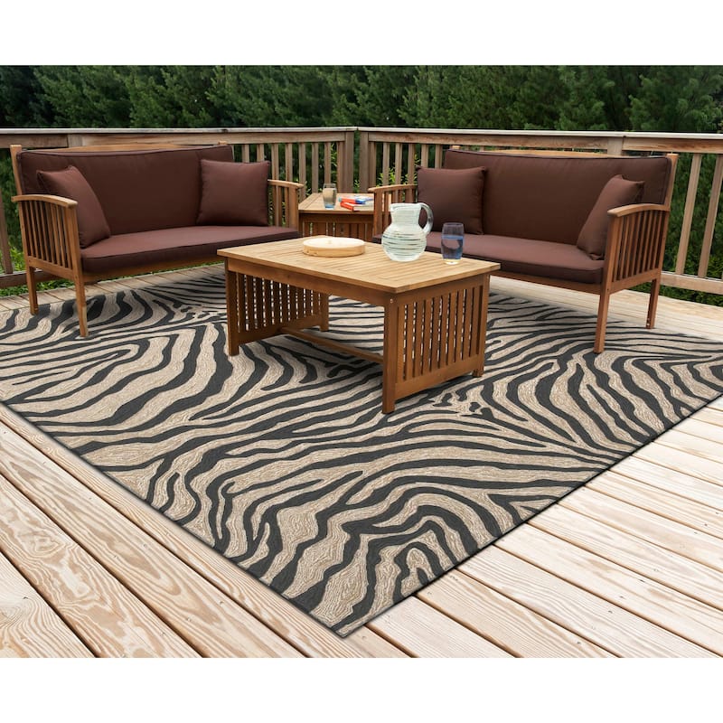 Liora Manne Ravella Zebra Indoor/Outdoor Rug